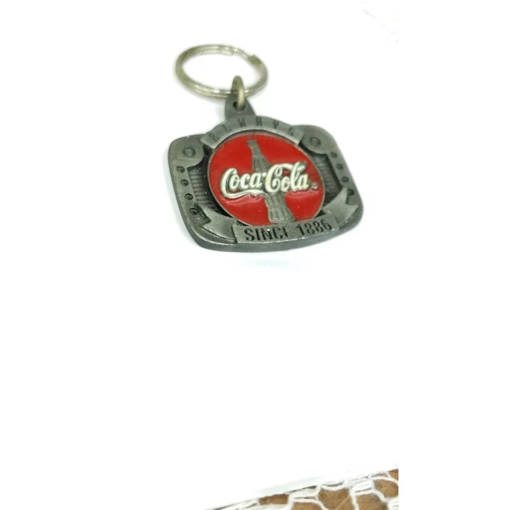 Vintage 1997 Always Coca Cola Since 1886 Coke Bottle Keychain, Metal Key Chain